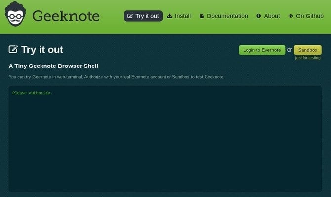 Geeknote - Client De La Console Evernote