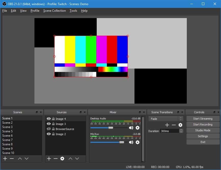 open broadcaster studio screen recorder