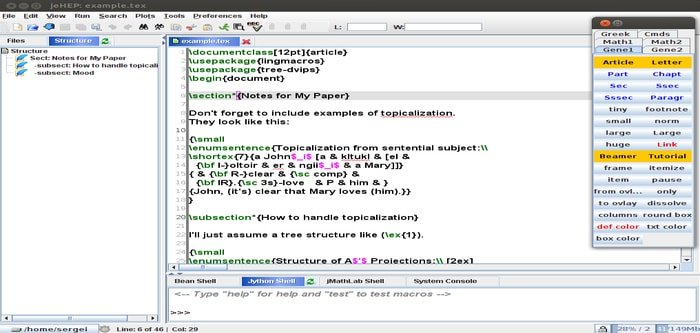 latex text editor for mac