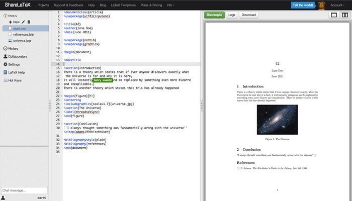 online free latex editor