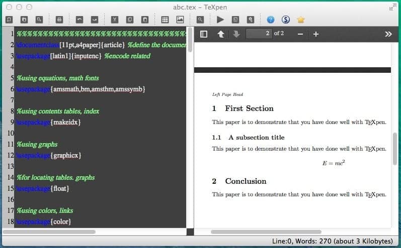 how to use latex text editor