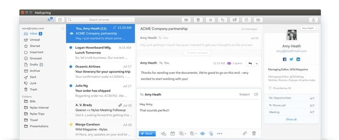 easiest email client for mac