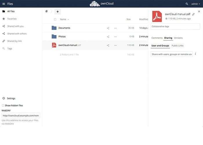 Owncloud - Serveur Cloud Personnel