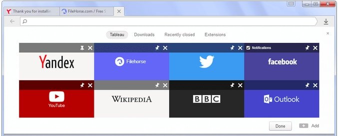 Yandex browser for Linux