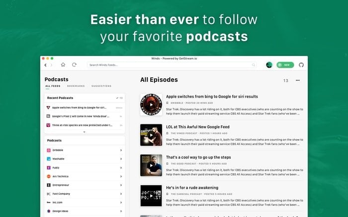 os x podcast player