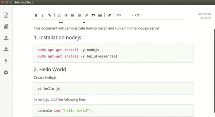 Medleytext – An Open-source Programming Note-taking App for Developers