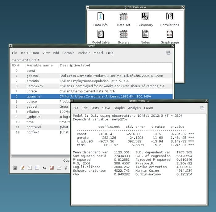 Gretl Econometric Software