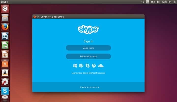 Skype linux не заходит