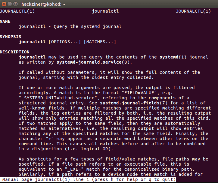Journalctl