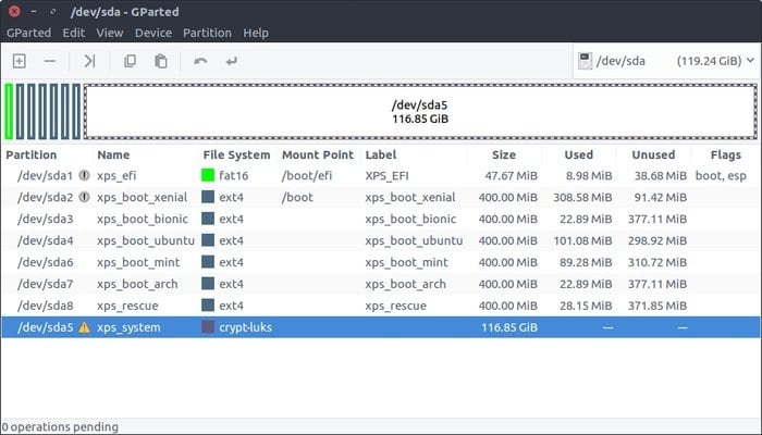 luks encryption tool