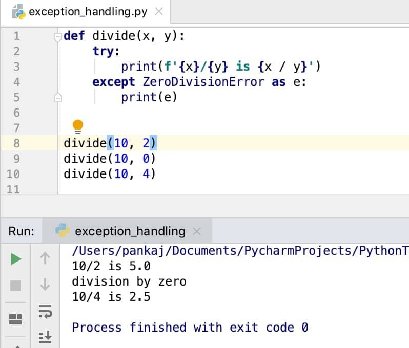 Exception Handling