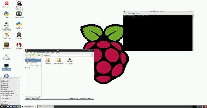 what os does raspberry pi use