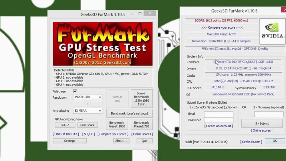 GpuTest - Cross-Platform GPU Stress Test and OpenGL Benchmark for