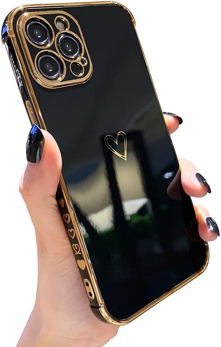  LUTTY Compatible with iPhone 11 Case, Luxury Electroplate Edge  Bumper Case for Women, Raised Full Camera Protection, Shockproof Reinforced  Corners Soft TPU Case Cover (6.1 inch) -Candy Black : Cell Phones