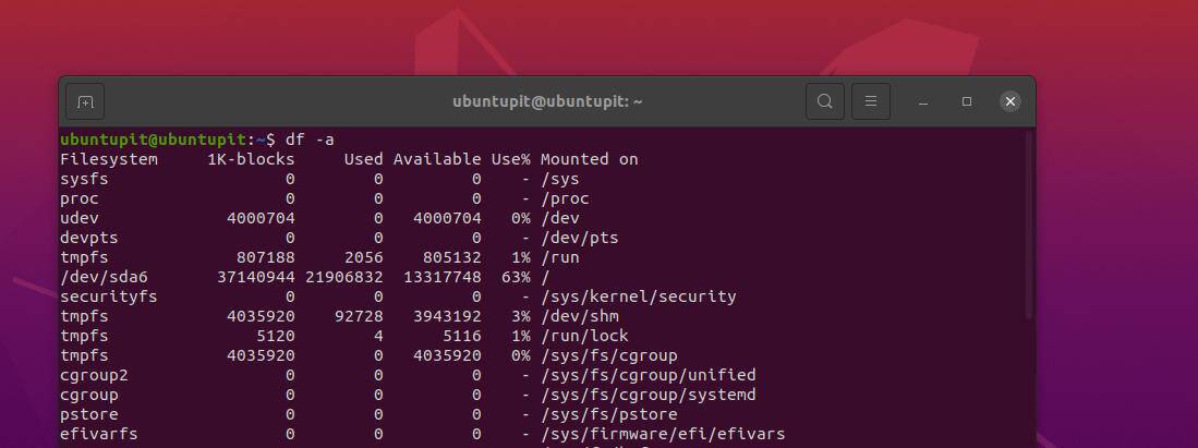 How To Check Total Hard Disk Size In Ubuntu Terminal