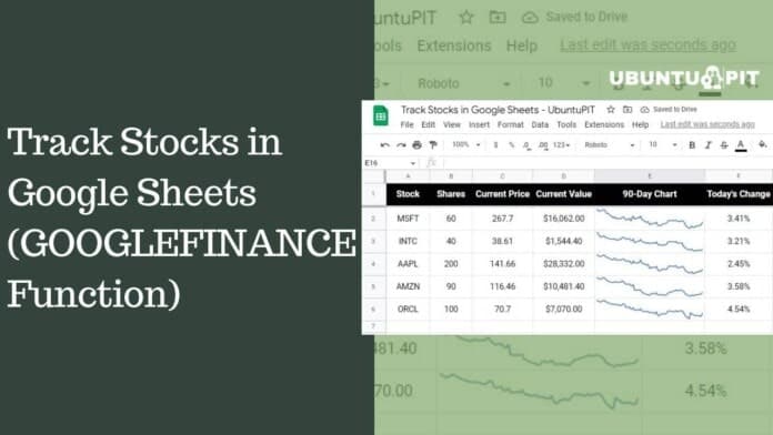  How To Track Stocks In Google Sheets GOOGLEFINANCE Function 